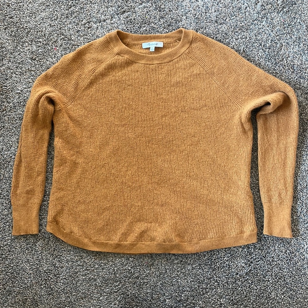 Madewell Jane Waffle Stitch Sweater View 3